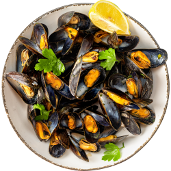 Whole mussels